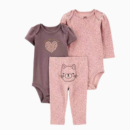 Set de 3 piezas gatito