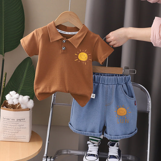 Conjunto polo y short de jean