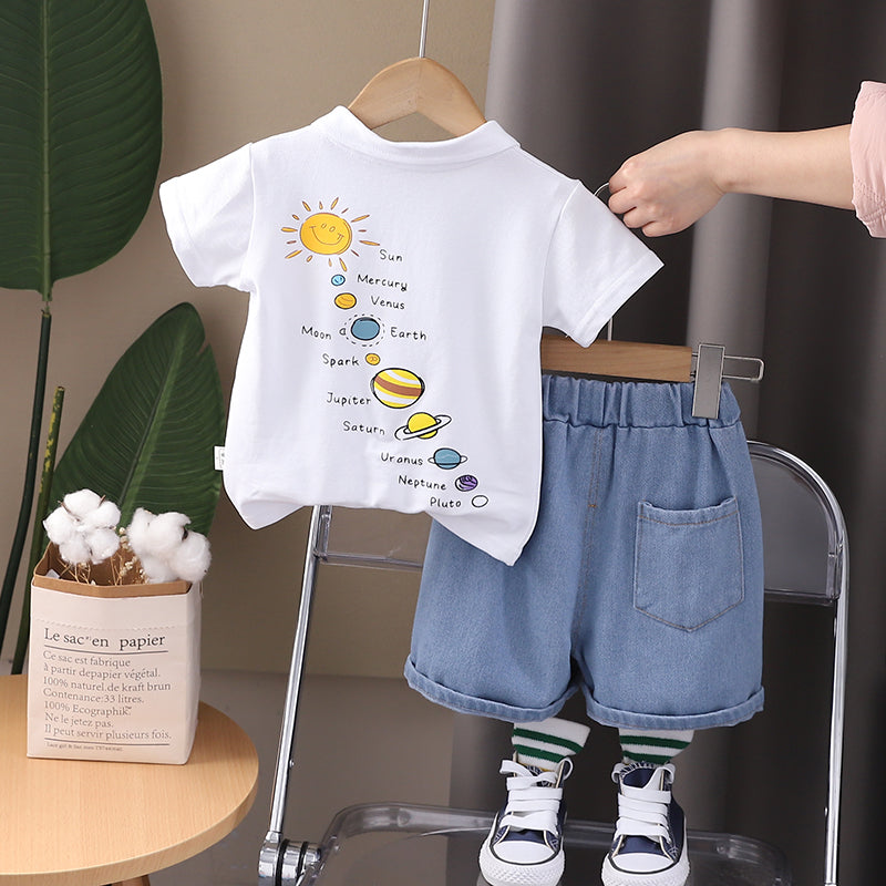 Conjunto polo y short de jean