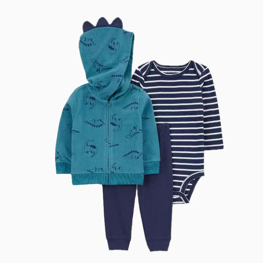 Set de 3 piezas chaqueta, body y pantalón
