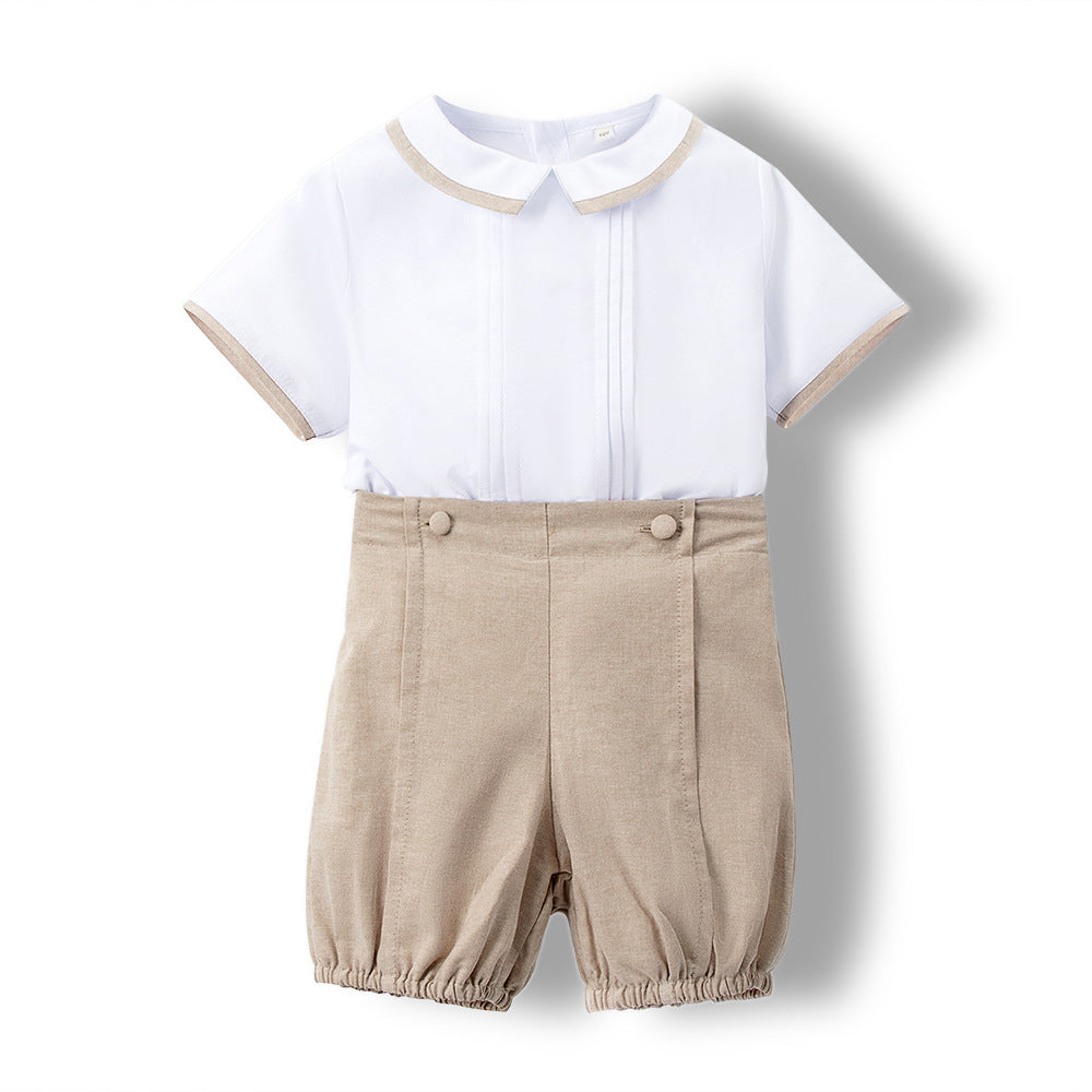 Conjunto camisa y short de vestir