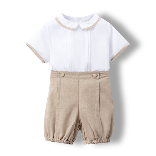 Conjunto camisa y short de vestir