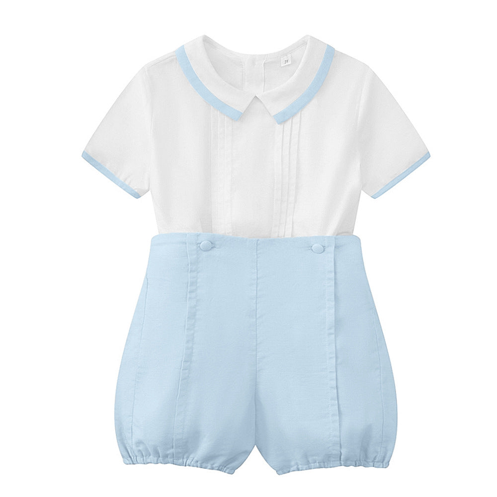 Conjunto camisa y short de vestir