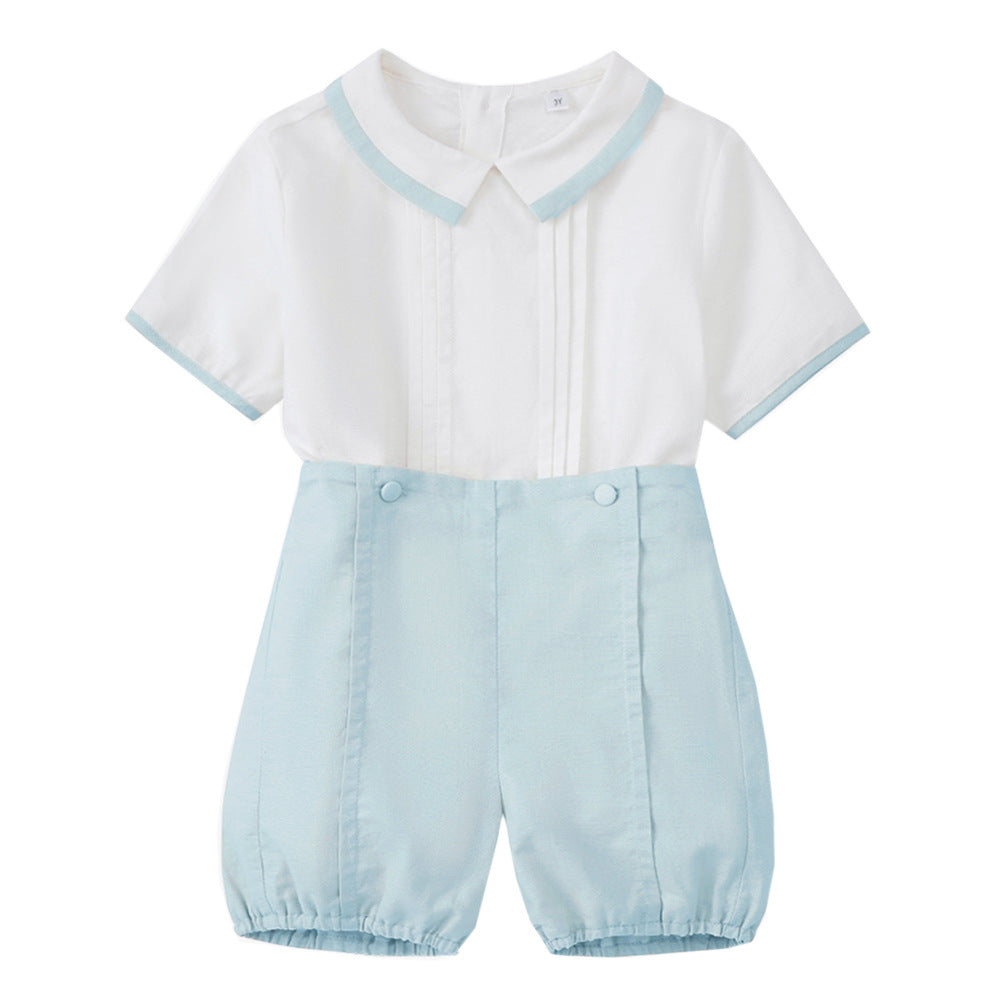 Conjunto camisa y short de vestir