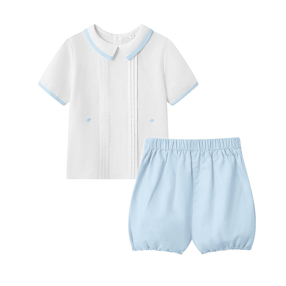 Conjunto camisa y short de vestir