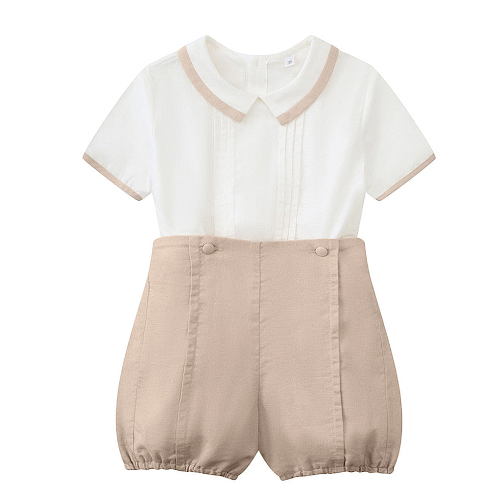 Conjunto camisa y short de vestir